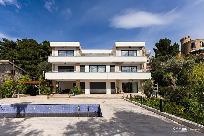 Luxurious three-storey villa with a large yard
