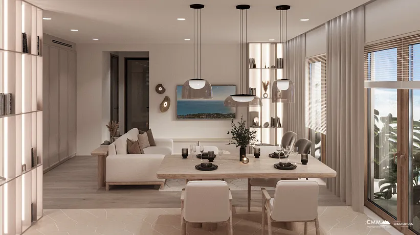New luxury complex with pool in Tivat near the sea 