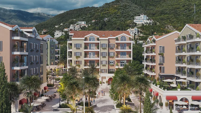 Apartments in new complex in Tivat
