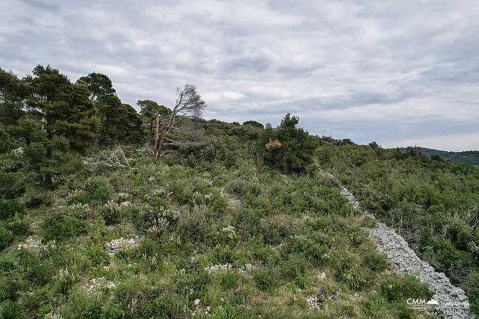 Urbanized land for sale in Žanjice – exclusive location with sea view