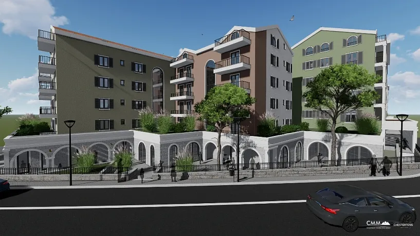 Apartments in new complex in Tivat