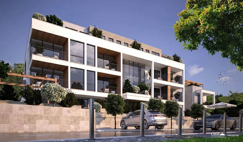 A new complex with a swimming pool near Tivat and Kotor