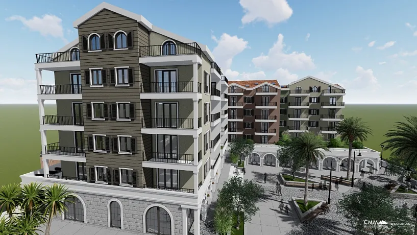 Apartments in new complex in Tivat