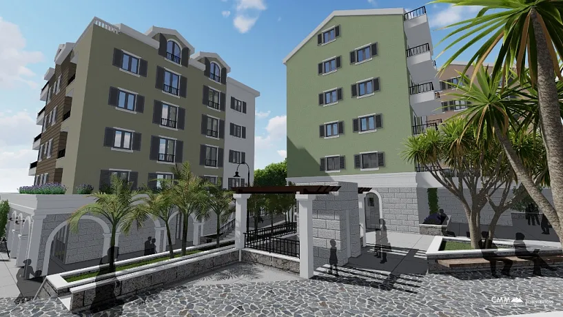 Apartments in new complex in Tivat