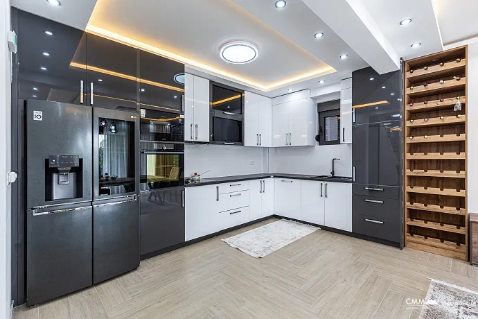 Luxurious three-storey villa with a large yard