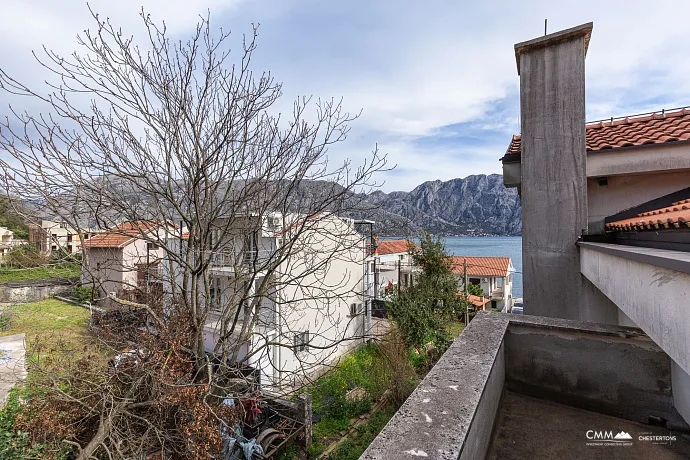 Three-storey house with a view of  the Bay of Kotor