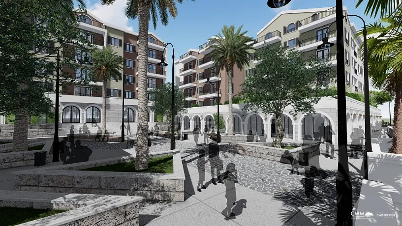 Apartments in new complex in Tivat