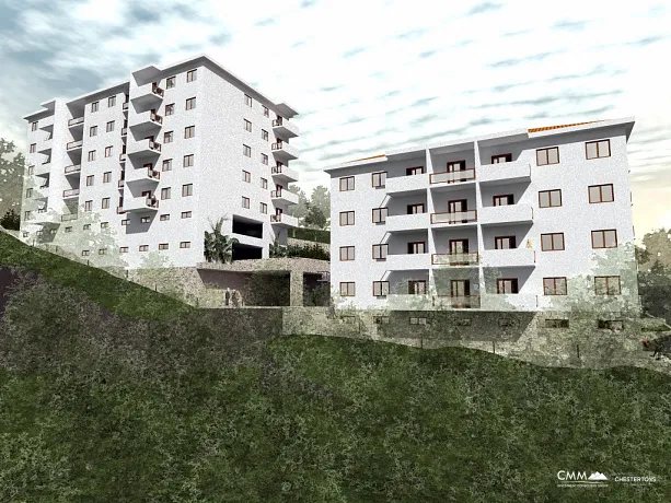 A new complex of apartments in Petrovac under construction