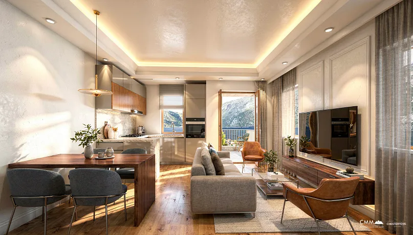 Apartments for sale in Risan in a new complex near the sea