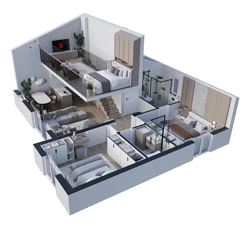 Luxury apartments with sea view