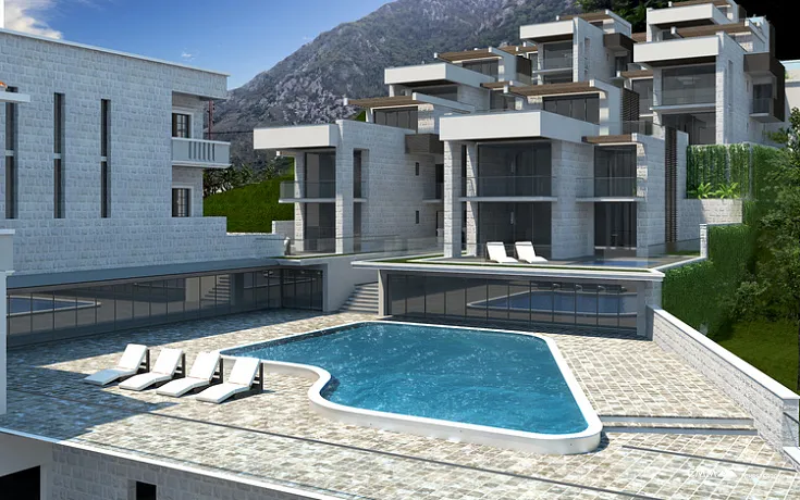 For sale plot in Kotor Prcanj on the first line to the sea