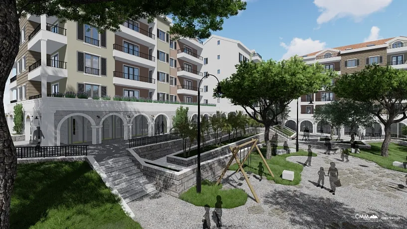 Apartments in new complex in Tivat