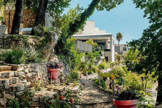Elegant Stone Mansion with Sea View near Sveti Stefan