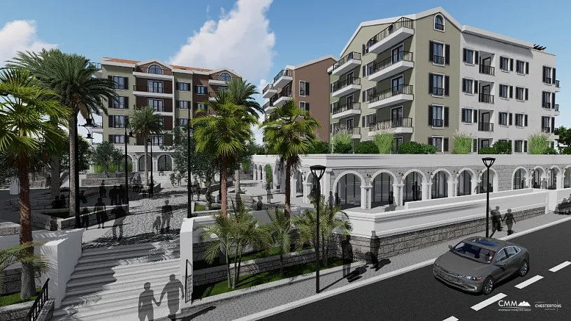 Apartments in new complex in Tivat