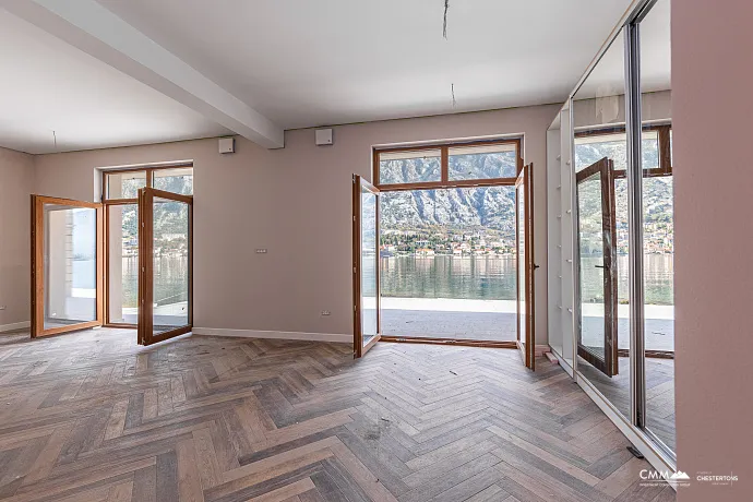 A luxurious three-story villa on the first sea line in  Kotor