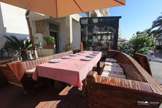 Restaurant first line to the sea in Rafailovici for sale 