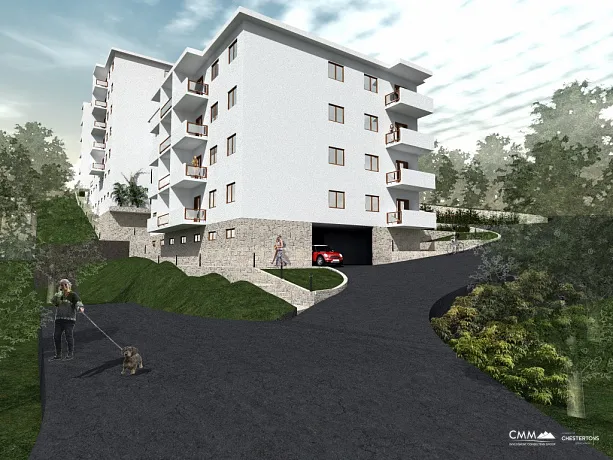 A new complex of apartments in Petrovac under construction