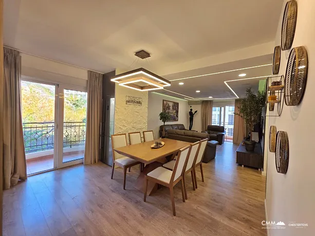 Luxury Three-Bedroom Apartment with Private Sauna 300 m from the Sea – Bečići (107 m²)