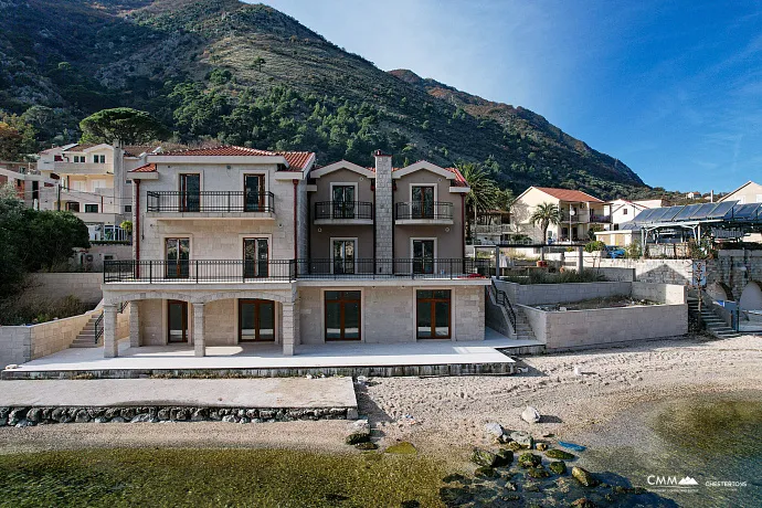 A luxurious three-story villa on the first sea line in  Kotor