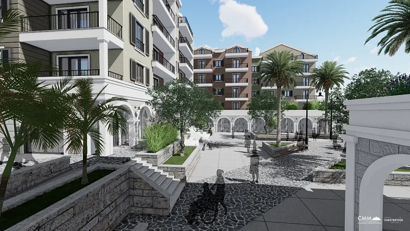 Apartments in new complex in Tivat