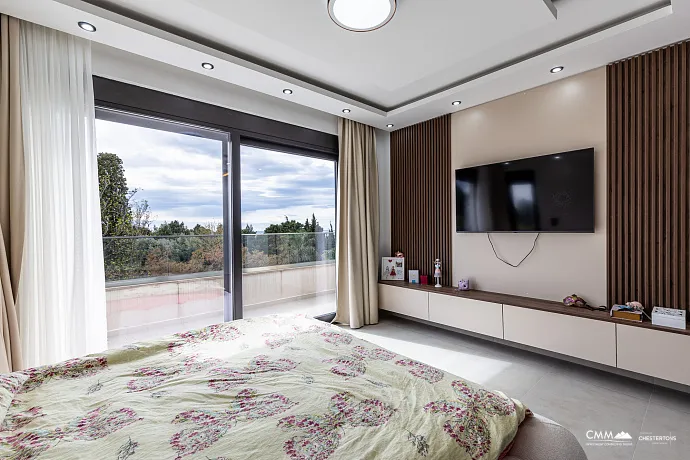 Luxurious three-storey villa with a large yard