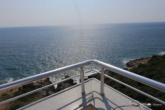 Apartments in a complex with a swimming pool and sea views in Dobra Voda