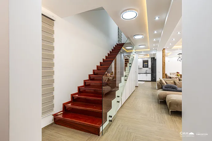 Luxurious three-storey villa with a large yard