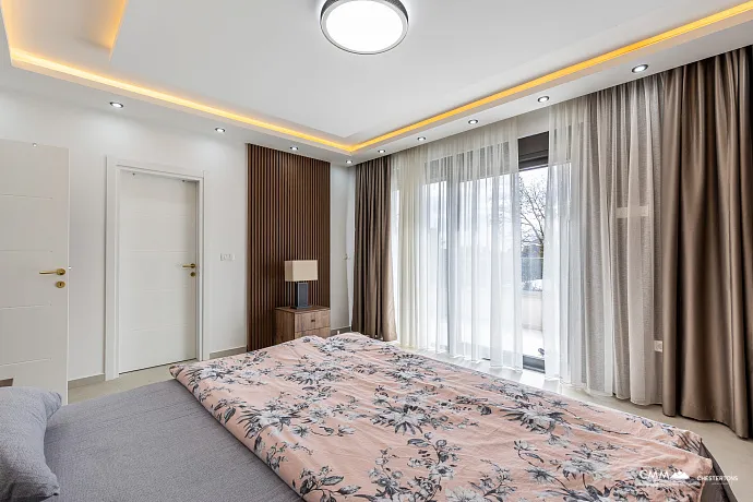 Luxurious three-storey villa with a large yard