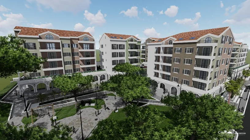 Apartments in new complex in Tivat