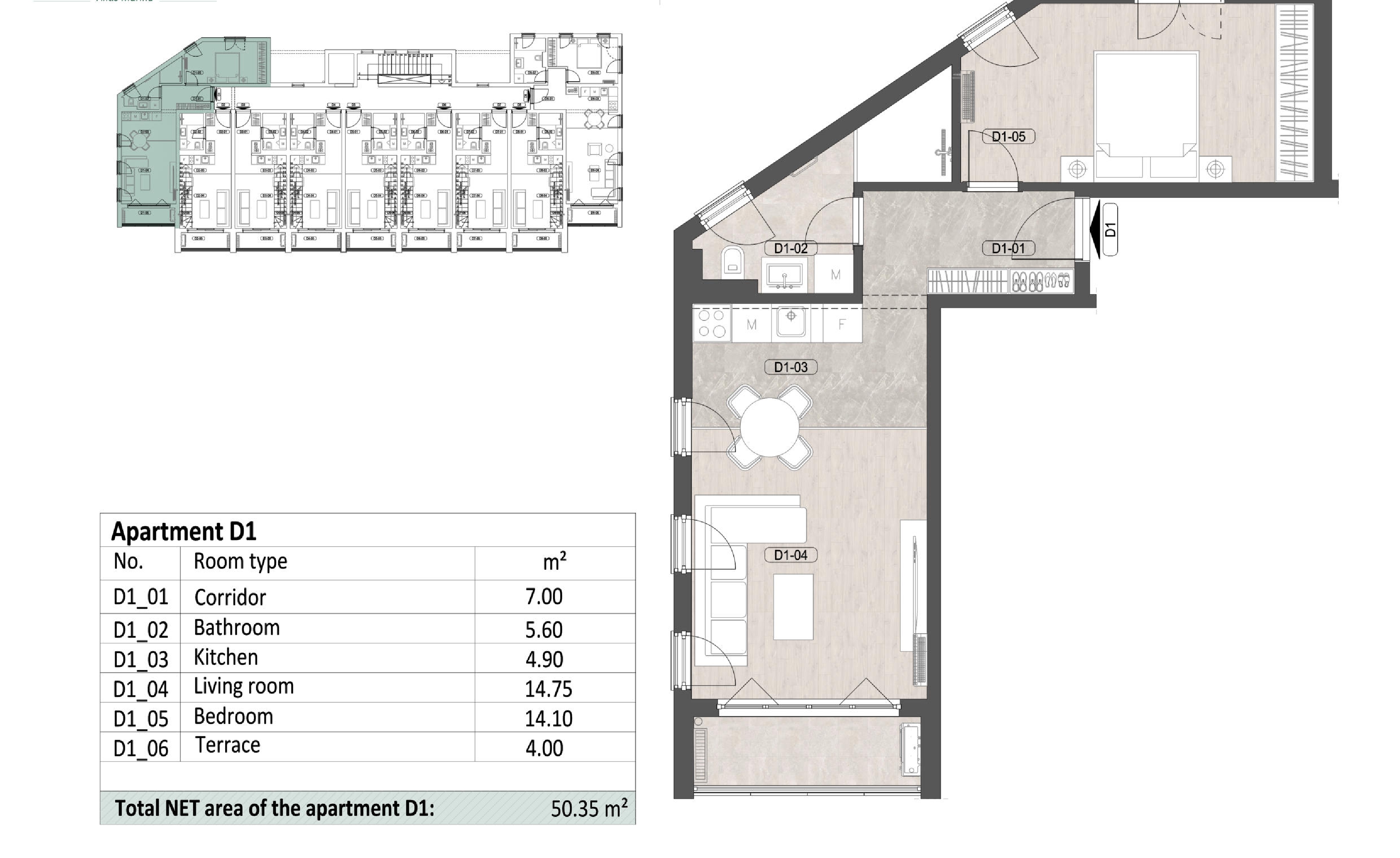 Image of Apartment in new building - 1 Bathrooms for Sale in Herceg-Novi-Meljine-Montenegro, Image 6