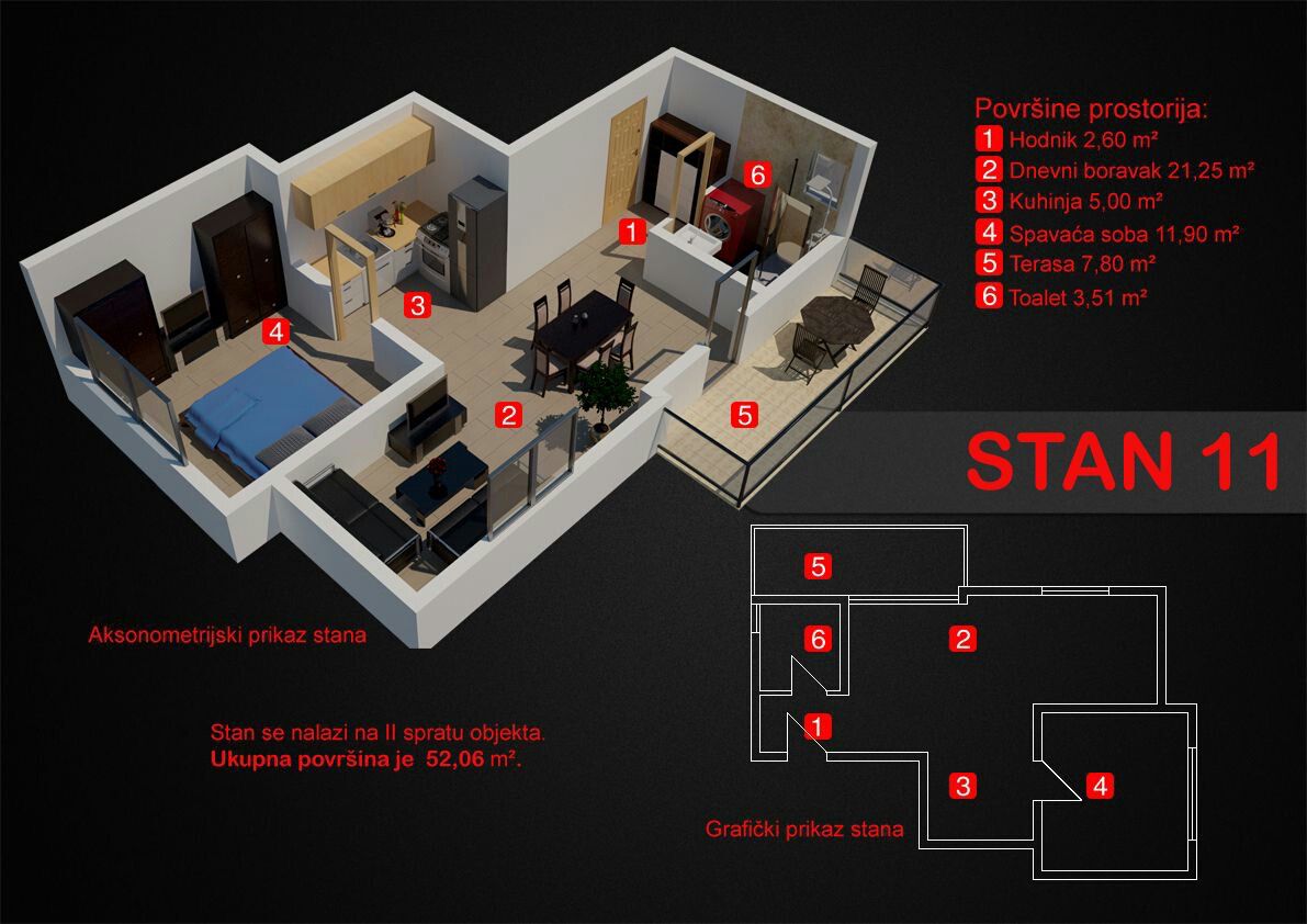 Image of Apartment - 1 Bedrooms - 1 Bathrooms for Sale in Bar-Dobre Vode-Montenegro, Image 10