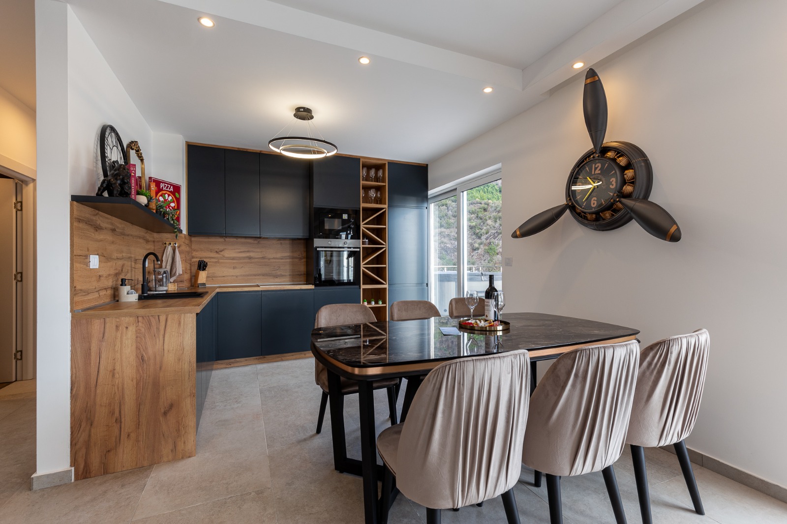 For sale: a spacious and luxuriously furnished three-bedroom apartment in the Sunny Side complex.  Becici Budva