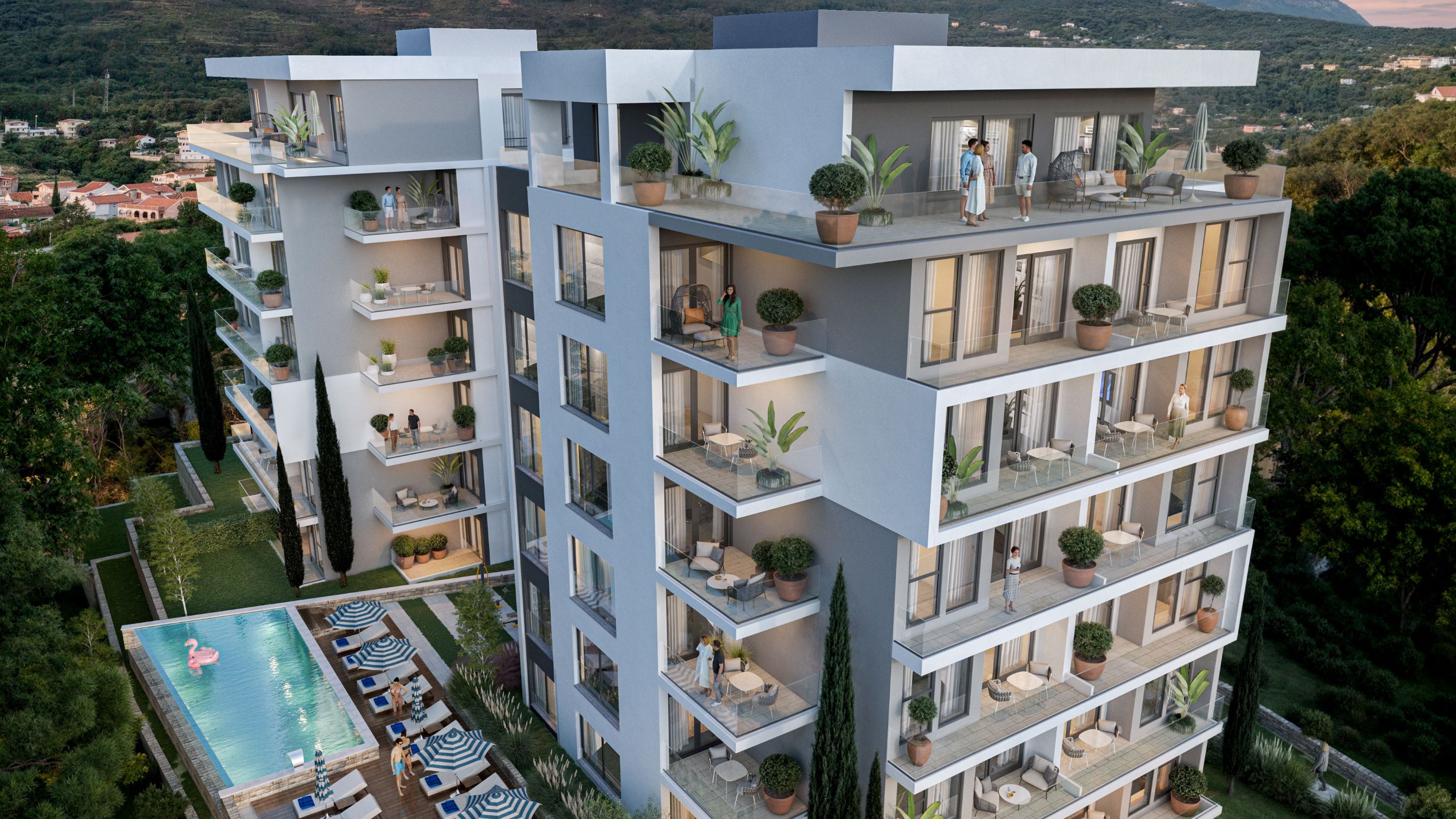 Image of Apartment in new building - 1 Bedrooms - 1 Bathrooms for Sale in Bar-Dobre Vode-Montenegro, Image 1