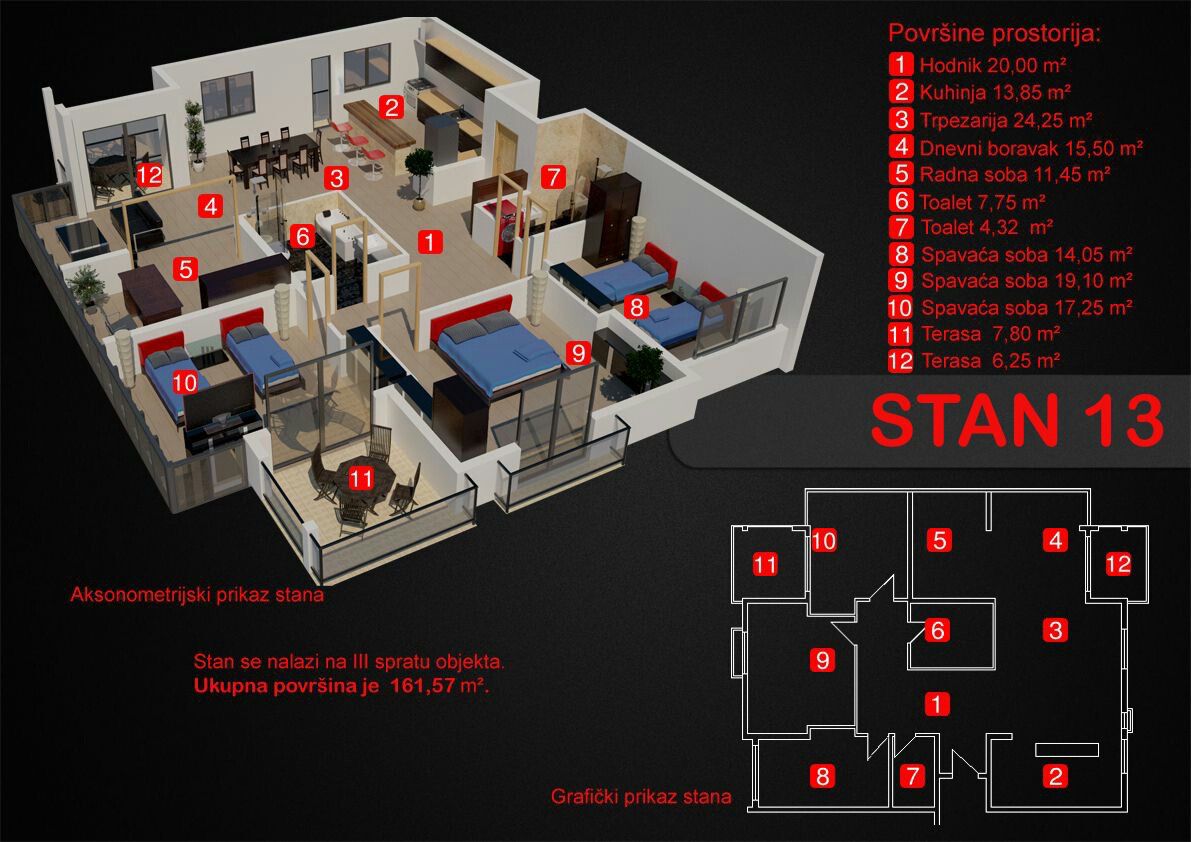 Image of Apartment - 1 Bedrooms - 1 Bathrooms for Sale in Bar-Dobre Vode-Montenegro, Image 12