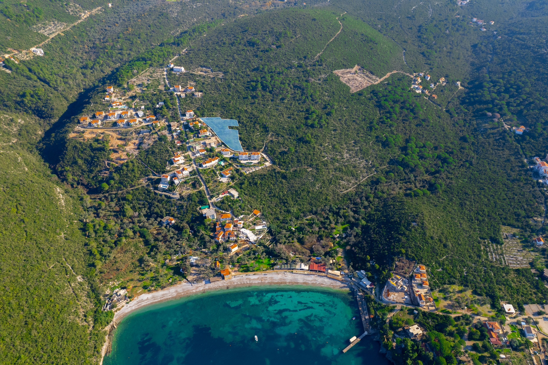 Urbanized Plots Near the Sea in Herceg Novi (4556 m² or separately 2090 m² and 2466 m²) – Great Investment Opportunity  Radanovici Herceg-Novi