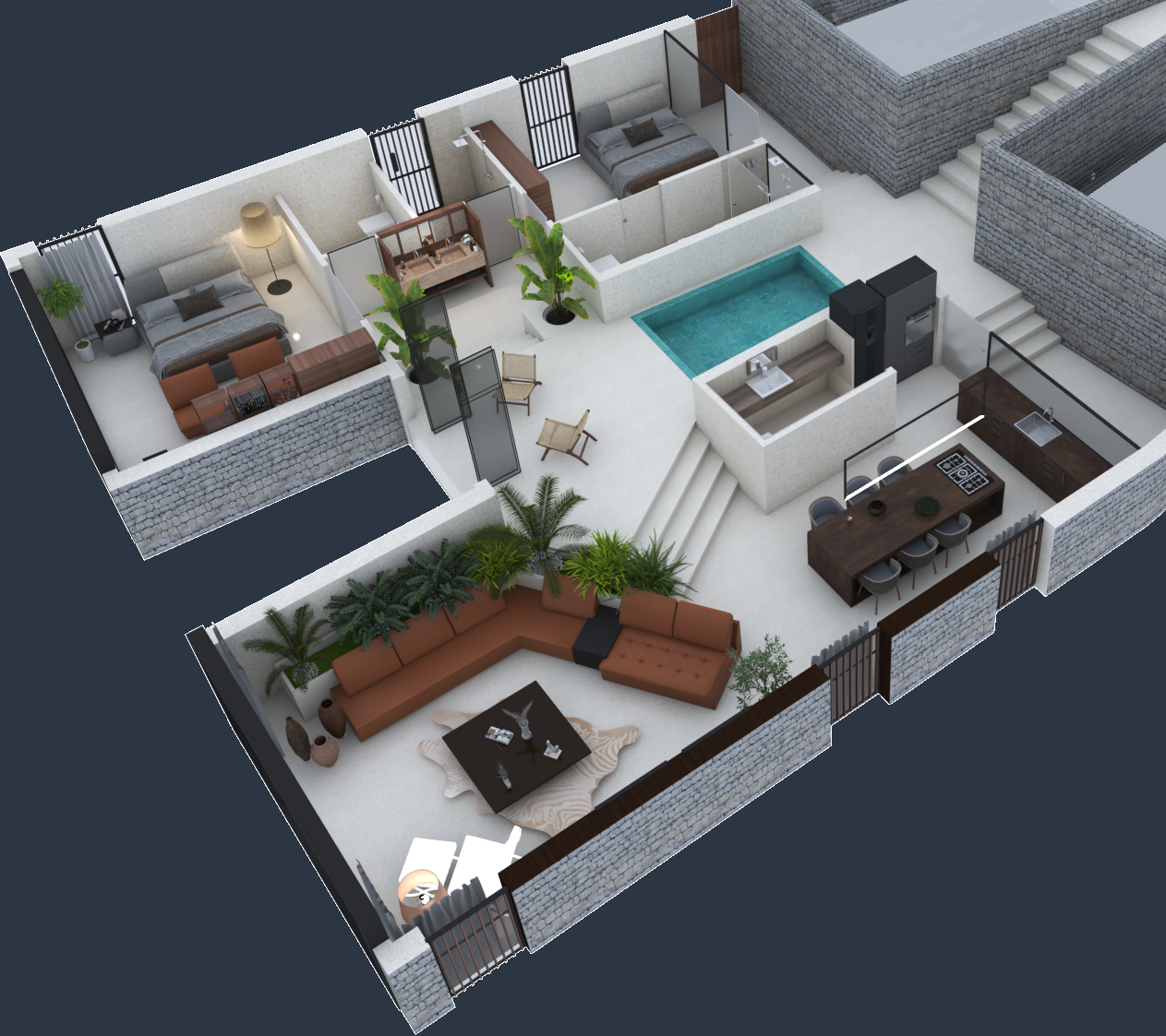 Image of Villa - 3 Bedrooms - 3 Bathrooms for Sale in Ulcin-Ulcinj-Montenegro, Image 5