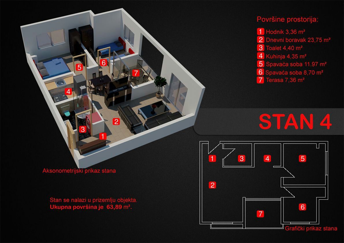 Image of Apartment - 1 Bedrooms - 1 Bathrooms for Sale in Bar-Dobre Vode-Montenegro, Image 3