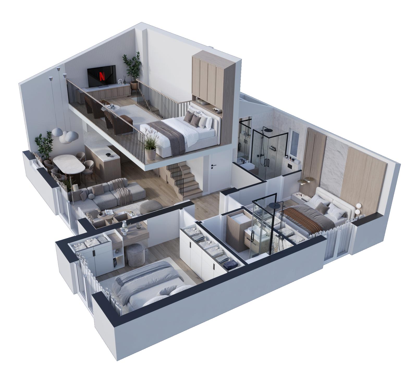 Image of Apartment - 2 Bedrooms - 2 Bathrooms for Sale in Budva-Blizikuce-Montenegro, Image 2