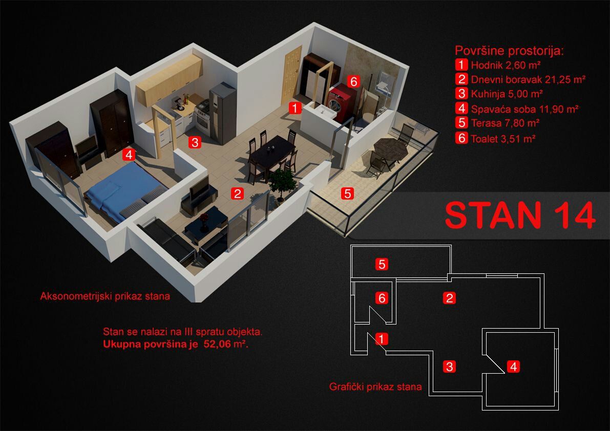 Image of Apartment - 1 Bedrooms - 1 Bathrooms for Sale in Bar-Dobre Vode-Montenegro, Image 13