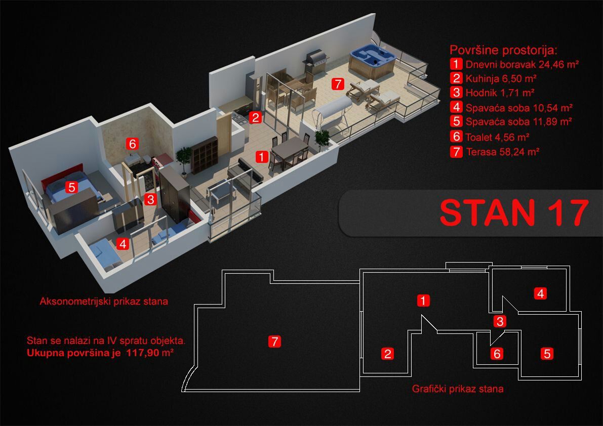 Image of Apartment - 1 Bedrooms - 1 Bathrooms for Sale in Bar-Dobre Vode-Montenegro, Image 15