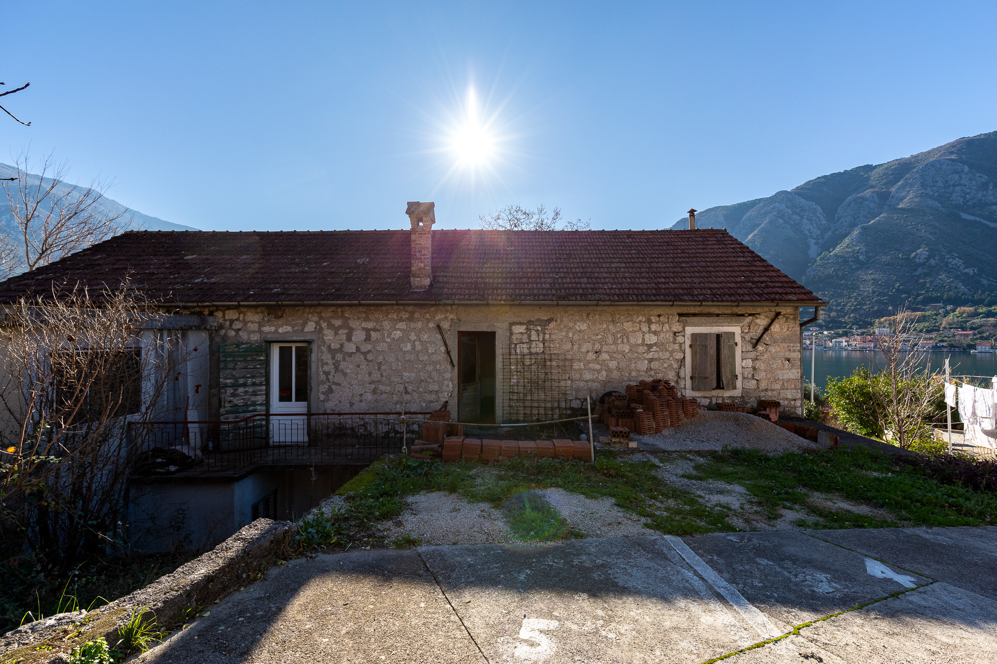 For Sale – Authentic Stone House with a Spectacular View of the Bay of Kotor  Dobrota Kotor