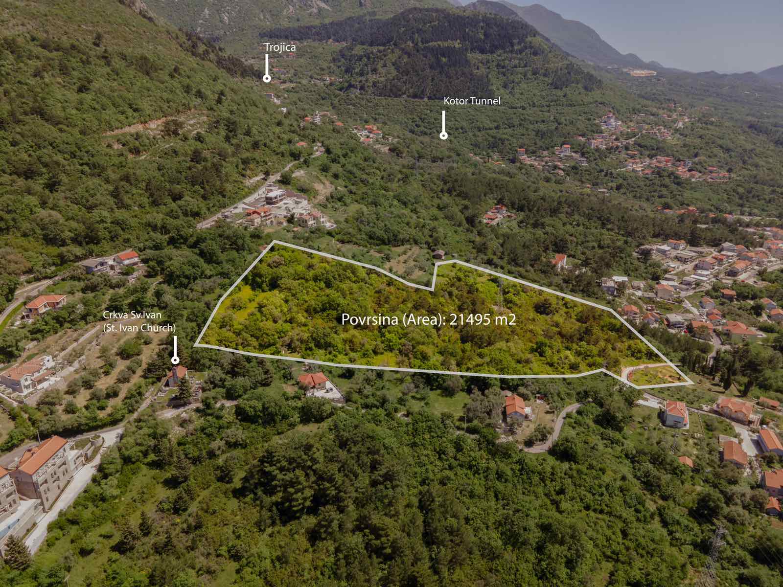 Image of Plot for Sale in Kotor-Kavac-Montenegro, Image 1