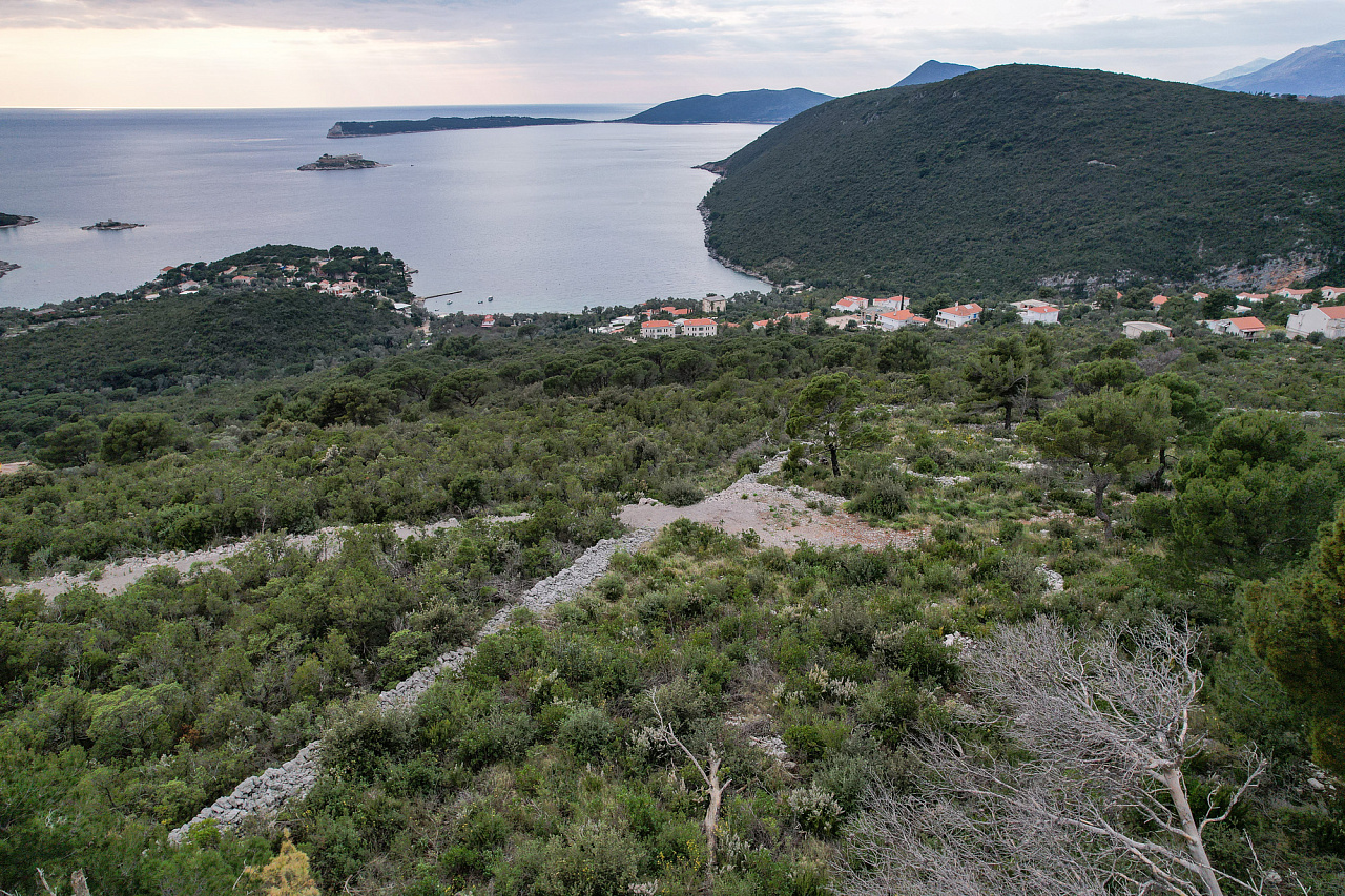 Urbanized land for sale in Žanjice – exclusive location with sea view