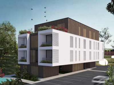 Apartments in a new building with a swimming pool in Donja Lastva