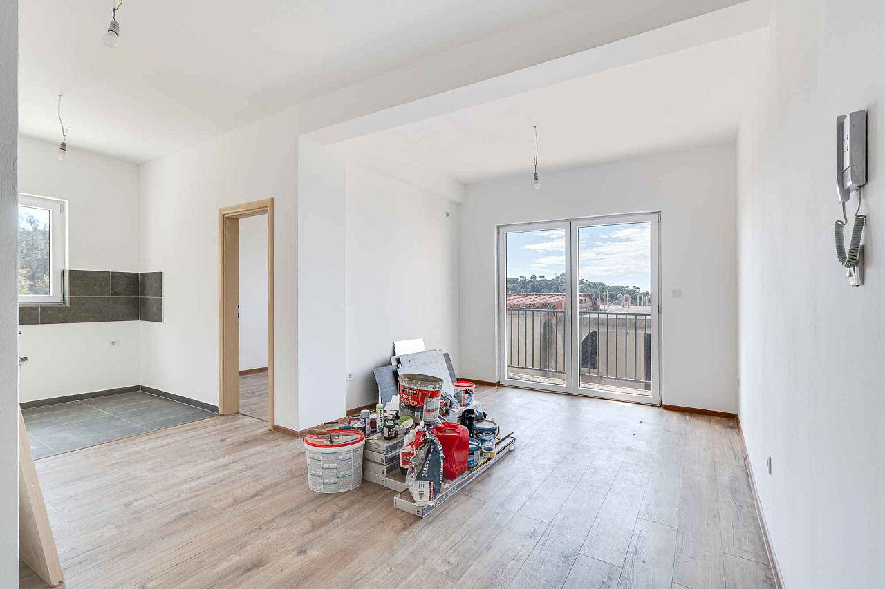 Two apartments in a new building, each 54 m², Petrovac