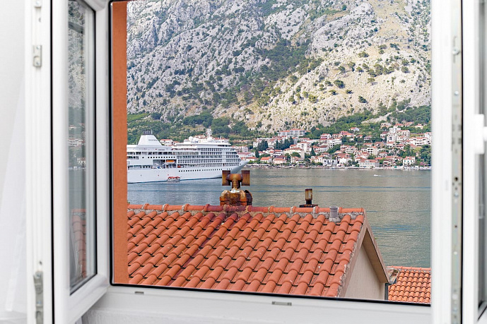 Two houses on the first line to the sea in Muo, Kotor 