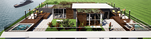 Penthouse with a large roof terrace in Becici — photo 3
