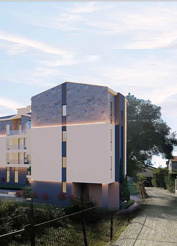Apartments in a new building near the sea in Bijela