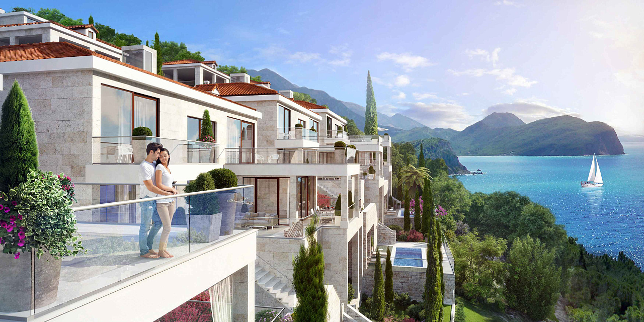 Luxurious apartments in Rezevici