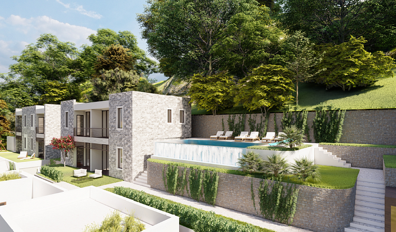 A new complex of villas near Herceg Novi